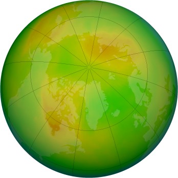 Arctic ozone map for 1990-05